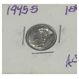 1945-S MERCURY DIME