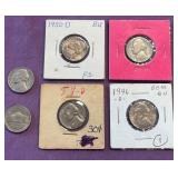 443 - LOT OF SIX COLLECTIBLE COINS (d4)