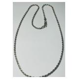 STERLING SILVER 18INCH ROPE CHAIN 8.10GRS