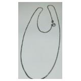 STERLING SILVER  18INCH BOX CHAIN 3.70GRS