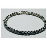 STERLING SILVER BANGLE BRACELET 12.30GRS