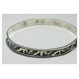STERLING SILVER BANGLE BRACELET 9.50GRS
