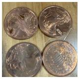 4 OZ COPPER COINS