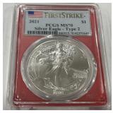 2021 SILVER EAGLE MS70