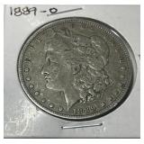 1889-O MORGAN SILVER DOLLAR