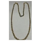 GOLD PLATED STERLING SILVER 20INCH CHAIN 9.10GRS