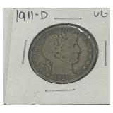 1911-D SILVER HALF DOLLAR