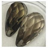 24.77CT SMOKEY QUARTZ GEMSTONES