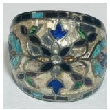 STERLING SILVER RING SIZE 8 4.10GRS