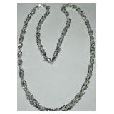 STERLING SILVER 24INCH CHAIN  24.70GRS