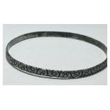 STERLING SILVER BANGLE BRACELET 9.90GRS