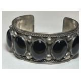 STERLING SILVER SIGNED CUFF BRACELET
