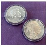 443 - LOT OF TWO COLLECTIBLE COINS (d1)