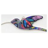N1 - STERLING SILVER HUMMINGBIRD PENDANT (J50)