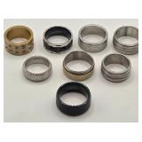 N1 - EIGHT COSTUME JEWELRY RINGS (J138)