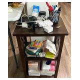 N4 - SIDE TABLE, HOME OFFICE SUPPLIES, CHARGERS