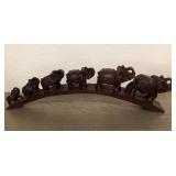 N4 - VINTAGE CARVED ELEPHANTS (AD30)