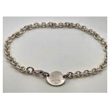 TIFFANY & CO SILVER NECKLACE 14" 50.9 GRAMS
