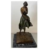 393 - ICART "L`ACCIDENT" BRONZE SCULPTURE (R86)