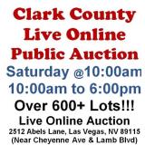 WELCOME TO OUR SAT. @10am ONLINE PUBLIC AUCTION