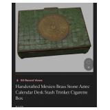 J1 - VINTAGE MAYA CALENDAR TRINKET BOX (M53)