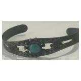 VINTAGE SILVERTONE  CUFF BRACELET