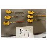 J1 - LOT OF 6 SPOONS (DENMARK) (K17)