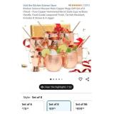 J1 - GODINGER COPPER MOSCOW MULE DRINKWARE (K10)