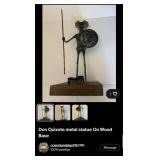 J1 - DON QUIXOTE METAL SCULPTURE (SPAIN) (L9)