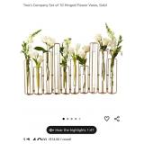 J1 - METAL & GLASS BUDVASES CENTERPIECE (K9)