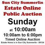WELCOME TO OUR SUN. @10am ONLINE PUBLIC AUCTION