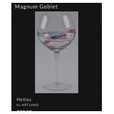 J1 - PAIR OF ARTLAND HELIOS BALLOON WINE GLASSES