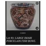 J1 - JAPANESE IMARI-STYLE PORCELAIN PLANTER (G10)