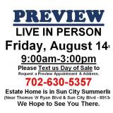 PREVIEW LIVE IN PERSON - Friday, August 14th
