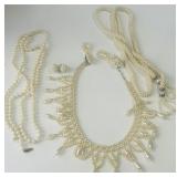 LOT OF PEARL NECKLACES