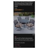 J1 - PATIO TABLE WITH FOUR CHAIRS (Y3)