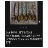 J1 - LOT OF 6 SPOONS (DENMARK) (K17)