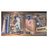 R - PRINCE FIELDER & MICKEY MANTLE ACTION FIGURES