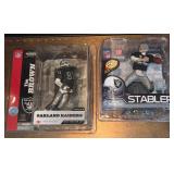 R - BROWN & STABLER RAIDERS ACTION FIGURES (L51)