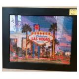 R - LAS VEGAS ARTWORK FRAMED 17X21' (N3)