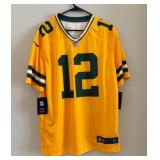 R - AARON RODGERS #12 GREEN BAY JERSEY SIZE L