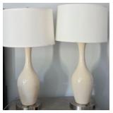 P - PAIR OF MATCHING TABLE LAMPS (M27)