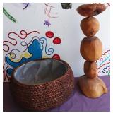 P - PLANTER BASKET & CANDLE HOLDER (N9)