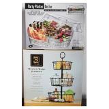 P - THREE-TIER BASKET & PARTY PLATTER (N11)