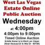 Wed.@4pm - West Las Vegas Estate Online Public Auction 8/19
