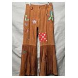 STAGEWORN SUEDE FRINGE HIPPIE PANTS