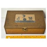 ANTIQUE GOLD FOIL SILHOUETTE ART