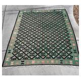 ANTIQUE WOVEN WOOL KILIM RUG
