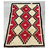 ANTIQUE HAND MADE NAVAJO RUG - 63'X 41'