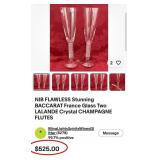 503 - PAIR OF BACCARAT TOASTING FLUTES (C82)